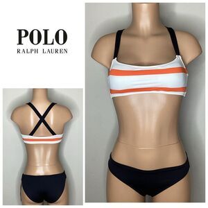 New. POLO & La Blanca stripe bikini. Small. Retails $169